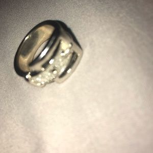 Belt shape Sterling silver banded ring